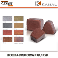 Kolory kostki brukowej Kamal K18 K20