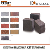 Kolory kostki brukowej Kamal K27
