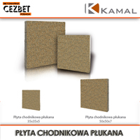 Kolorowa płyta chodnikowa płukana Kamal wraz z montażem Cezbet Posada