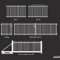 Elementy ogrodzenia Agat ze stali powlekanej firmy PlastMet