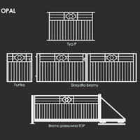 Elementy ogrodzenia OPAL ze stali powlekanej firmy PlastMet