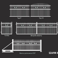 Elementy ogrodzenia SZAFIR II ze stali powlekanej firmy PlastMet