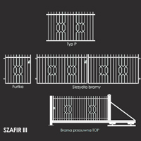 Elementy ogrodzenia SZAFIR III ze stali powlekanej firmy PlastMet